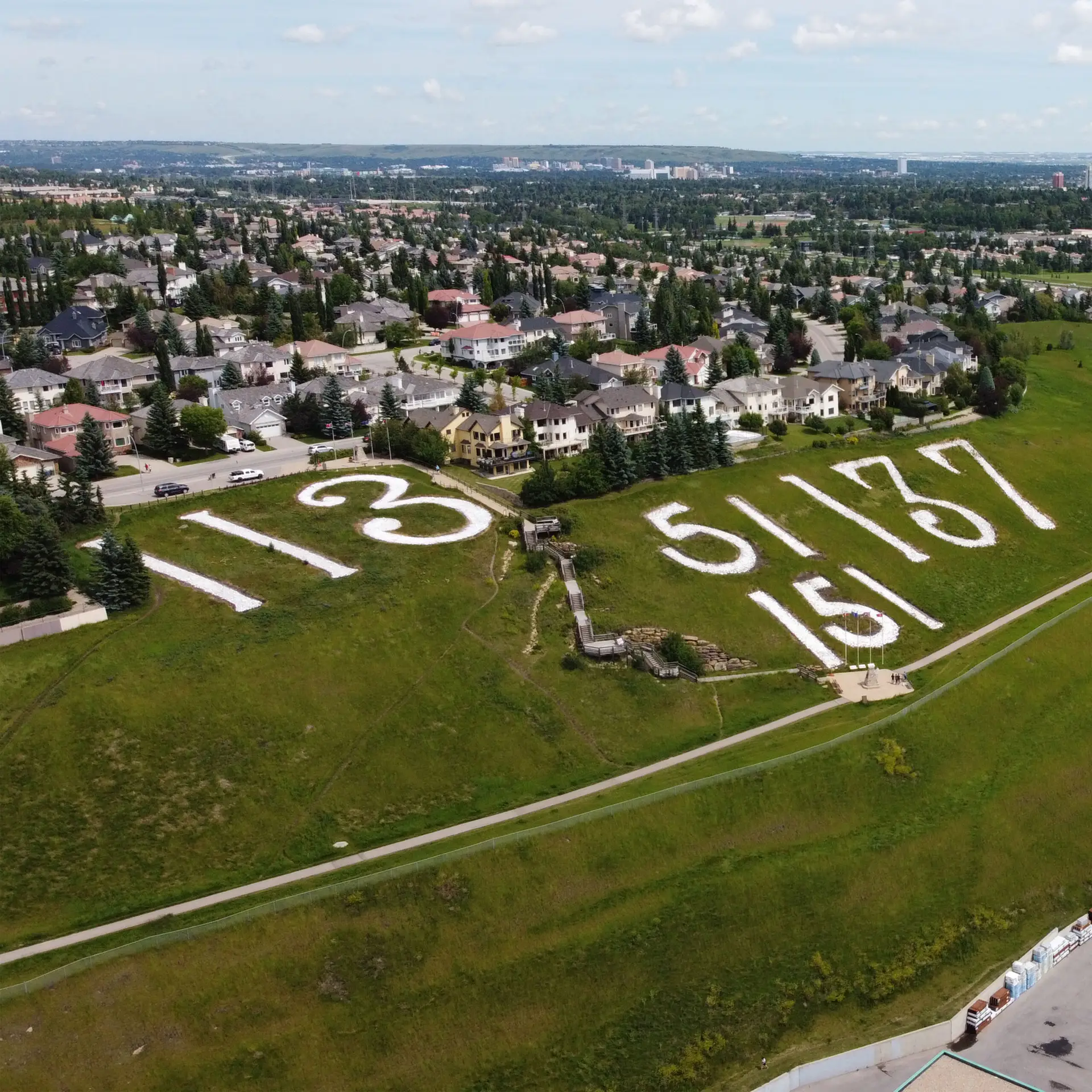 Signal Hill community aerial view