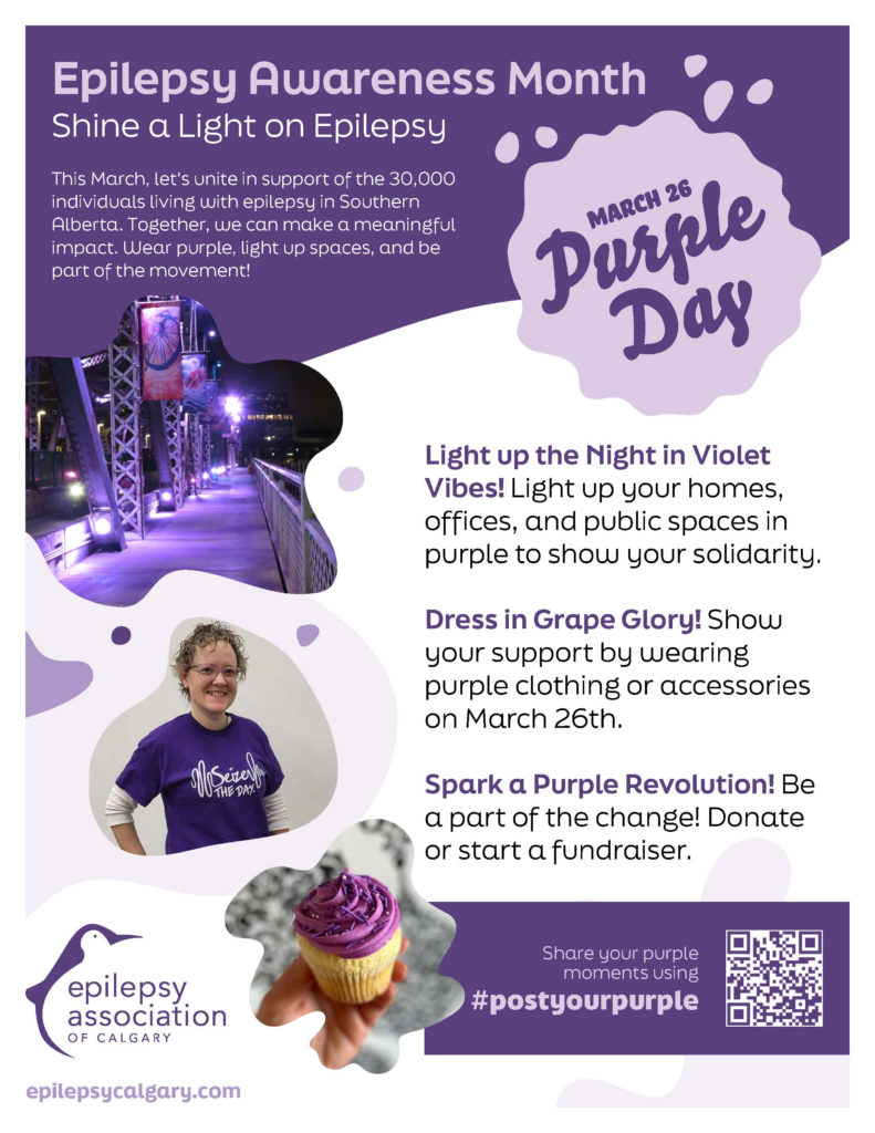 Epilepsy Awareness Month and Purple Day March 26!